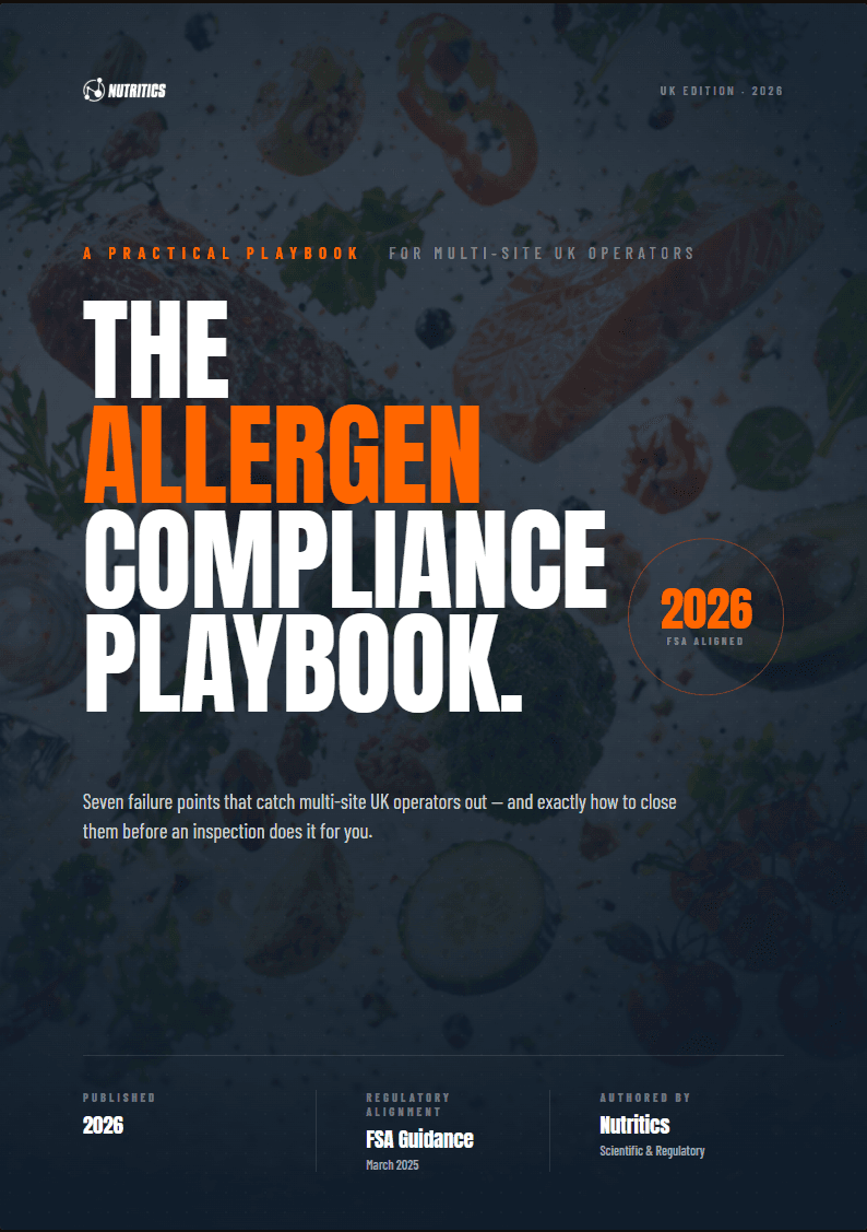 2026 Allergen Compliance Playbook cover